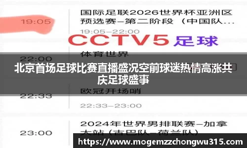 北京首场足球比赛直播盛况空前球迷热情高涨共庆足球盛事