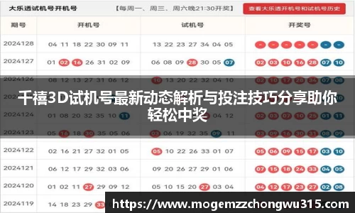 千禧3D试机号最新动态解析与投注技巧分享助你轻松中奖